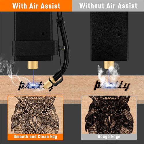 Εναλλακτικός ρεύμα 110V / 220V Laser Engraver Air Assist Pump 30L/Min Laser Air Assist Kit