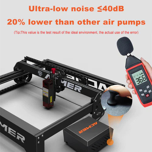 Εναλλακτικός ρεύμα 110V / 220V Laser Engraver Air Assist Pump 30L/Min Laser Air Assist Kit