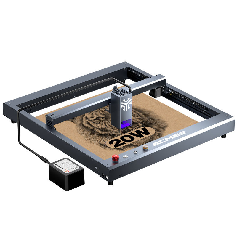 ACMER P2 20W Laser Engraver Cutting Machine, USB Connected Wood Laser Cutter με ταχύτητα χαρακτικής 30000mm/min